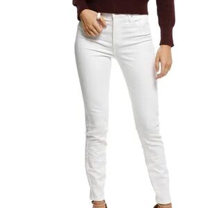 Nobody Denim Cult Ankle High Rise Skinny Leg White Jeans